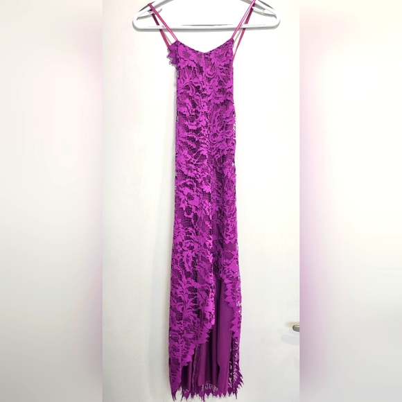 For Love and Lemons Maui Waui Lace Dress Purple Orchid - Picture 3 of 9